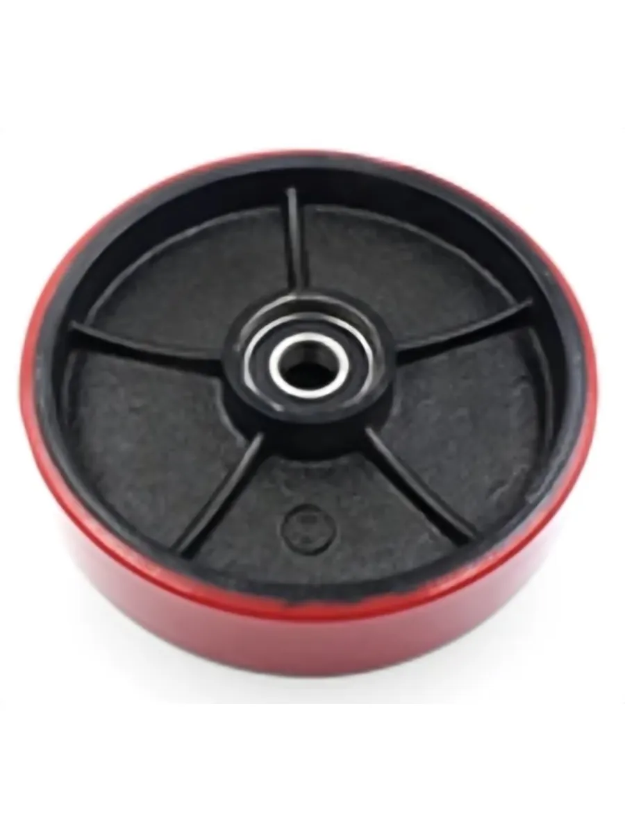 Колесо рулевое для гидравл. тележки с подшипником, полиуретан 160х50мм FORCE LIFTING