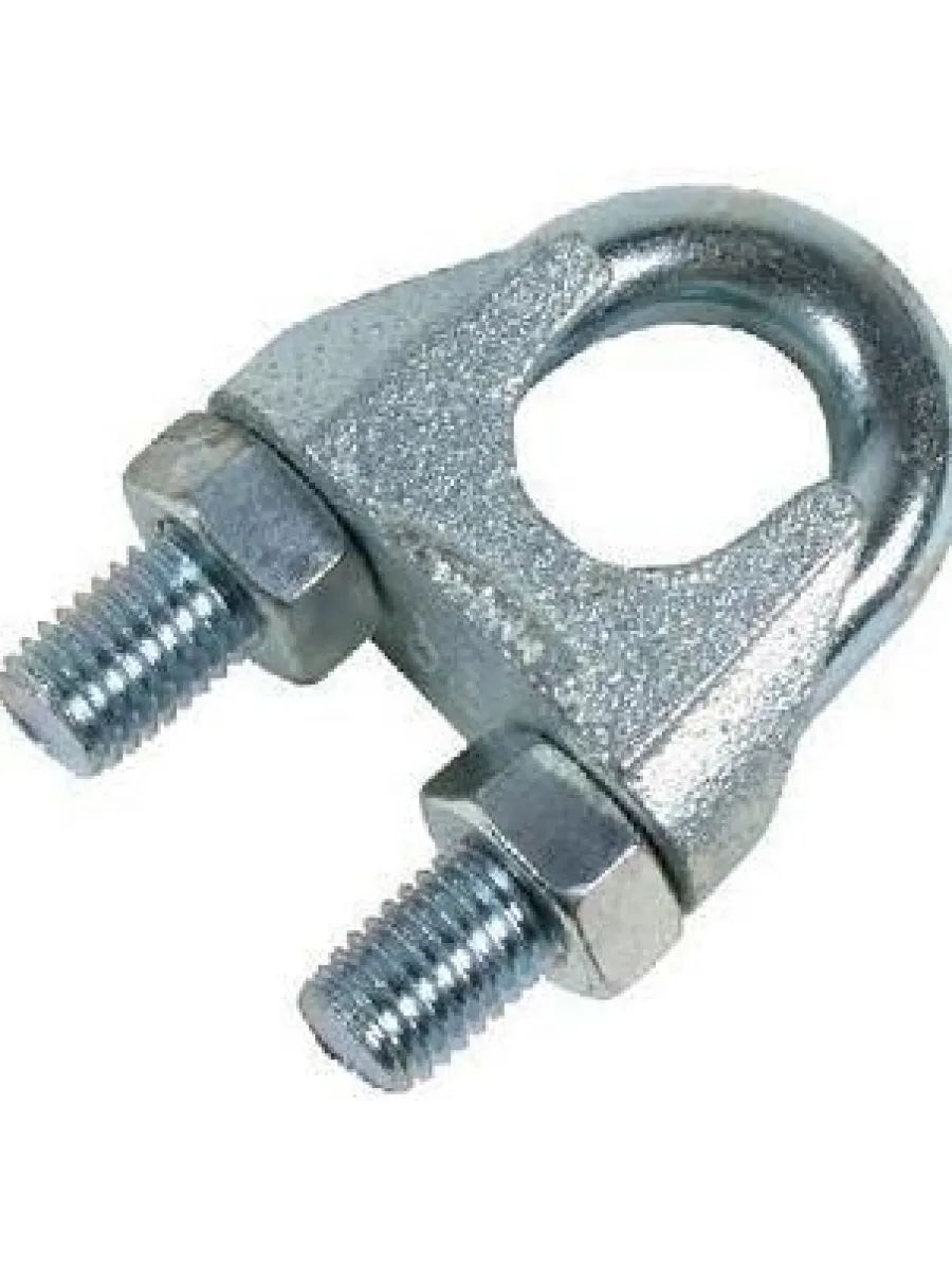 Зажим ART 9074 А4 для троса с 2-мя гайками  3,0 мм НЕРЖАВЕЙКА