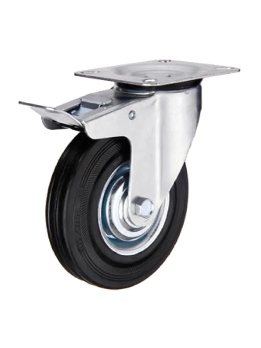 SCb (55) Колесная опора, промышленная, поворотная с тормозом 125 мм (грузопод.100кг) FORCE LIFTING