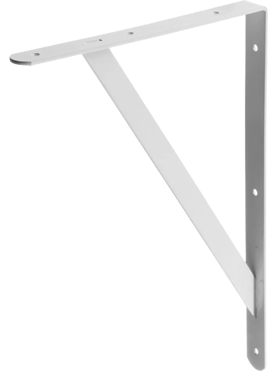 Кронштейн бытовой усиленный 380х200х30х4 белый