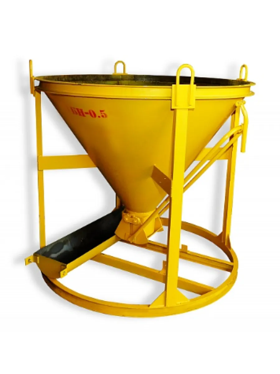 Бадья для бетона БН 1,5 м³ лоток + воронка