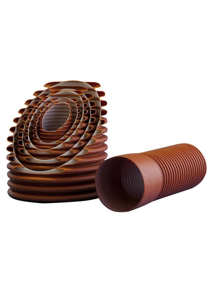 Труба двухслойная гофрированная, с раструбом (в т.ч. кольцо) 292/250 SN8 6 м