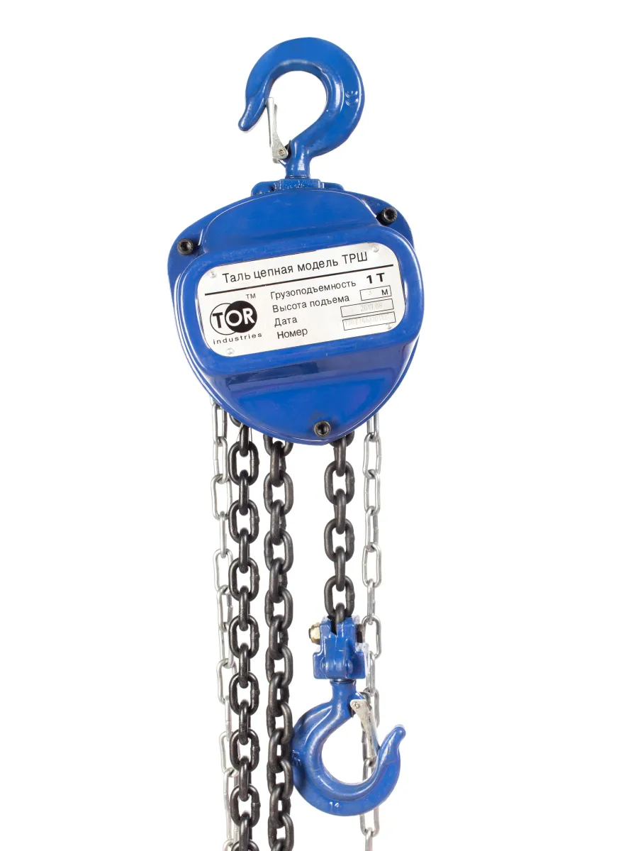 Таль ручная цепная  1,0 тн Н= 6 м FORCE LIFTING