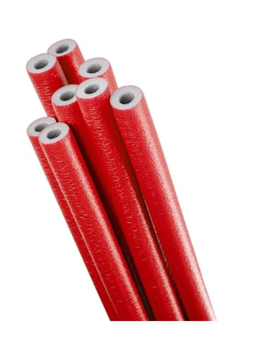 Труба теплоизоляционная  22/ 4 красная, бухта 10м