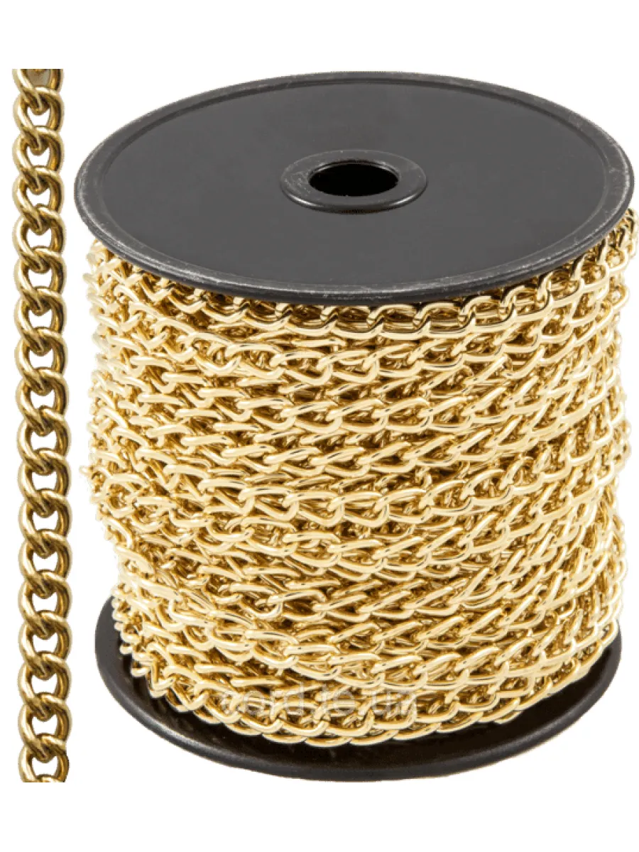 Цепь декоративная "Сантехническая" 2,1 мм (золото)
