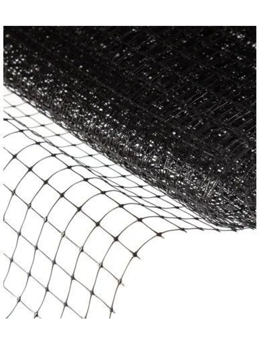 Сетка пластиковая д/армирования С20, яч.40*40, 2м*50м. черная