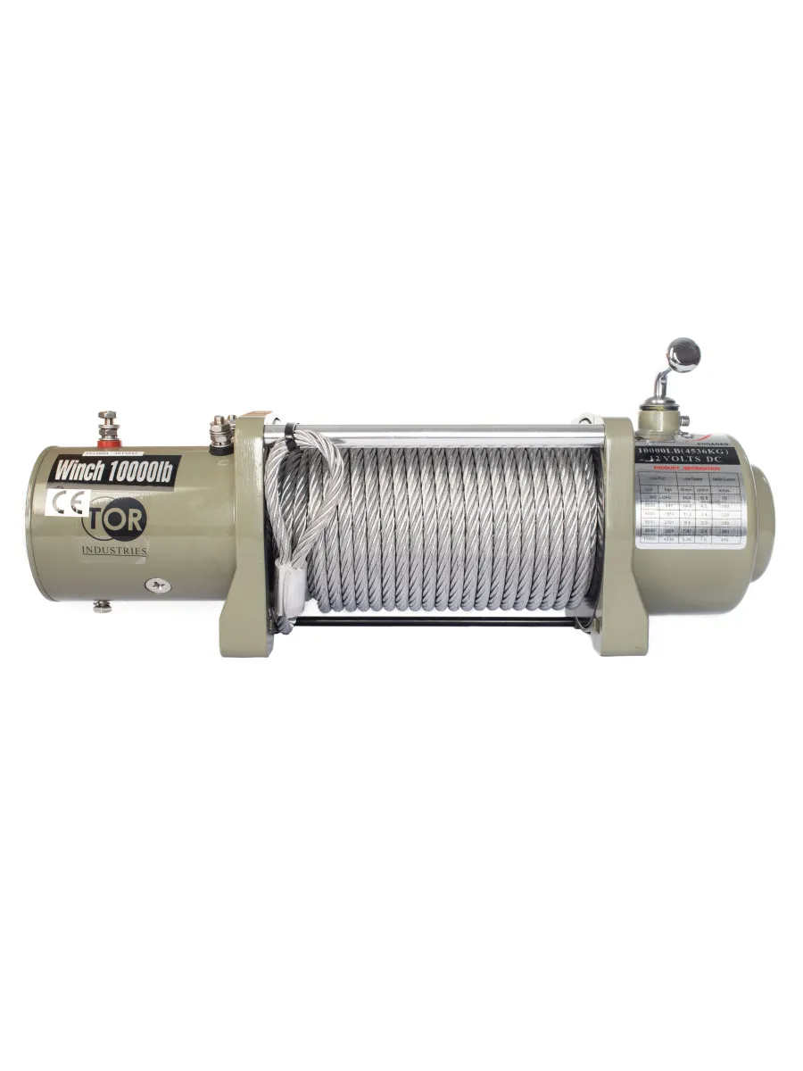 Лебедка автомобильная 12V г/п 4,536 тн длина 28 м