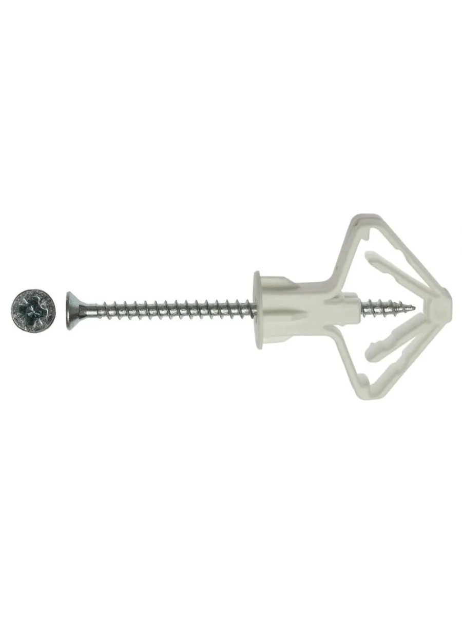 Дюбель "Бабочка" для гипсокартона с шурупом 10,0х50 (упаковка 200шт.)