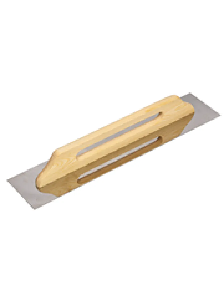 Гладилка прямая 130х600х0,7 мм нержавеющая сталь, деревянная рукоятка LASTING TOOLS
