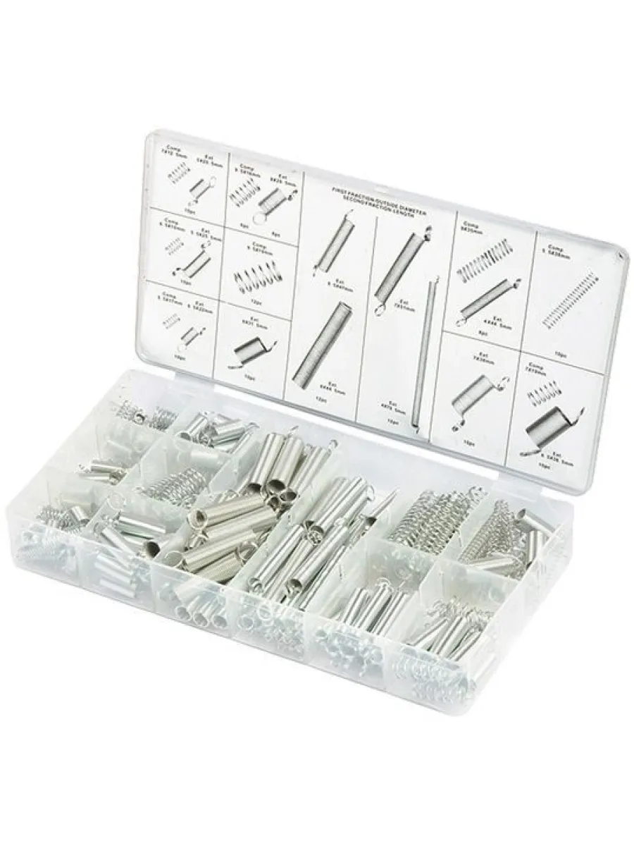 Набор пружин 5,5х17, 5,5х35, 6,5х10, 7х12,5, 7х19 (200 предметов)