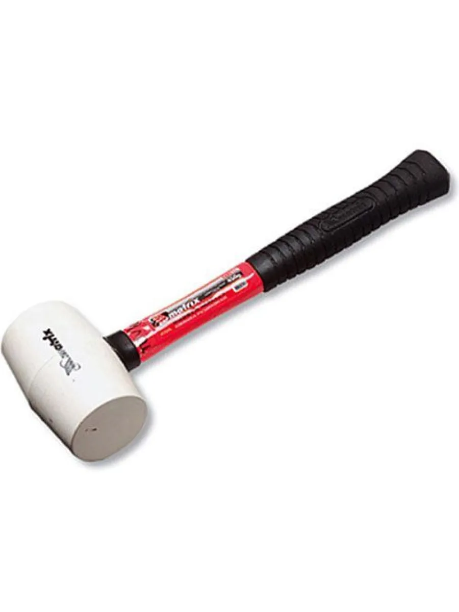 Киянка 450 гр белая резина, фибергласовая рукоятка LASTING TOOLS