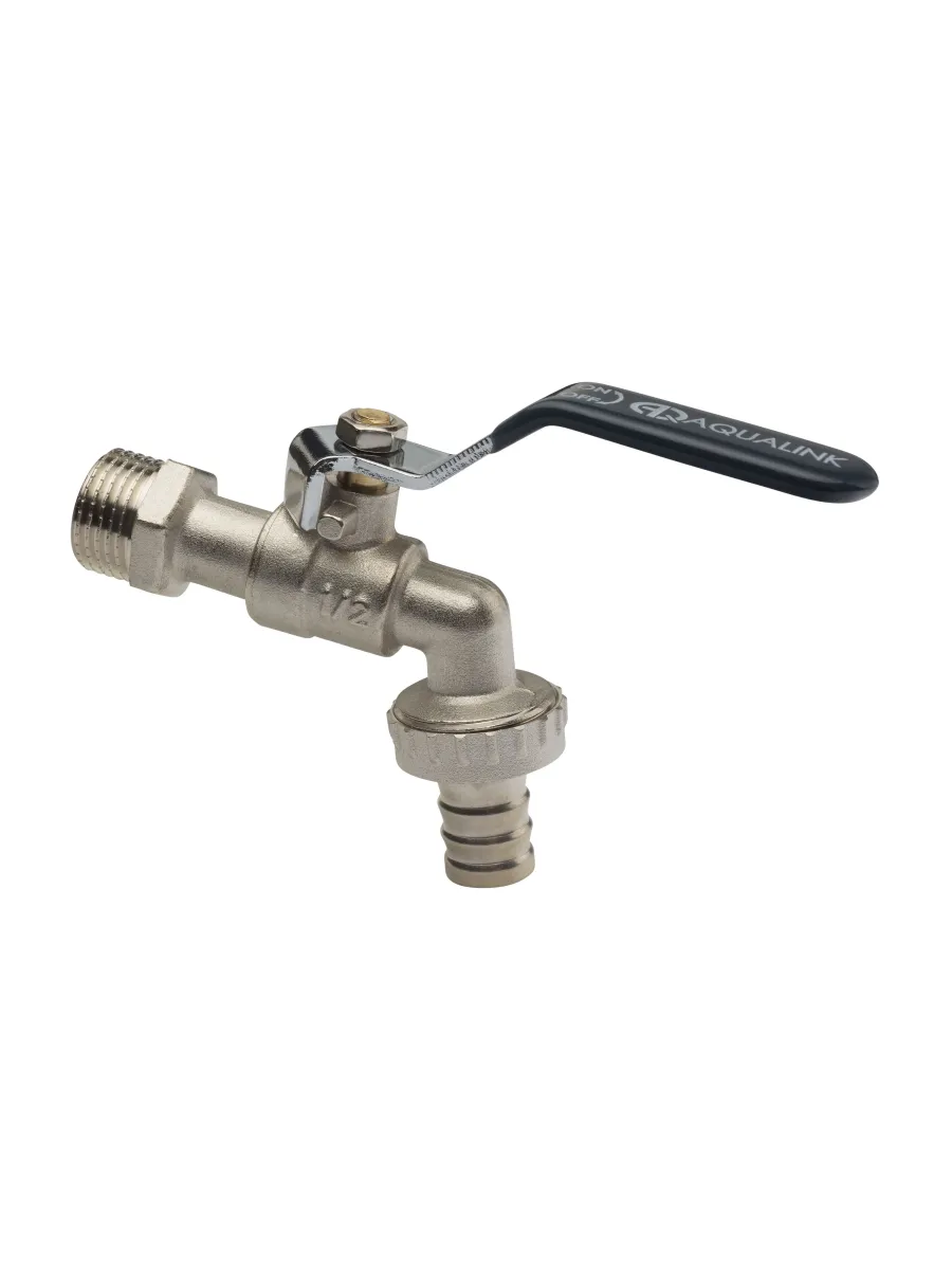 Кран шаровый водоразборный штуцер, рыч. Ду20 (3/4")