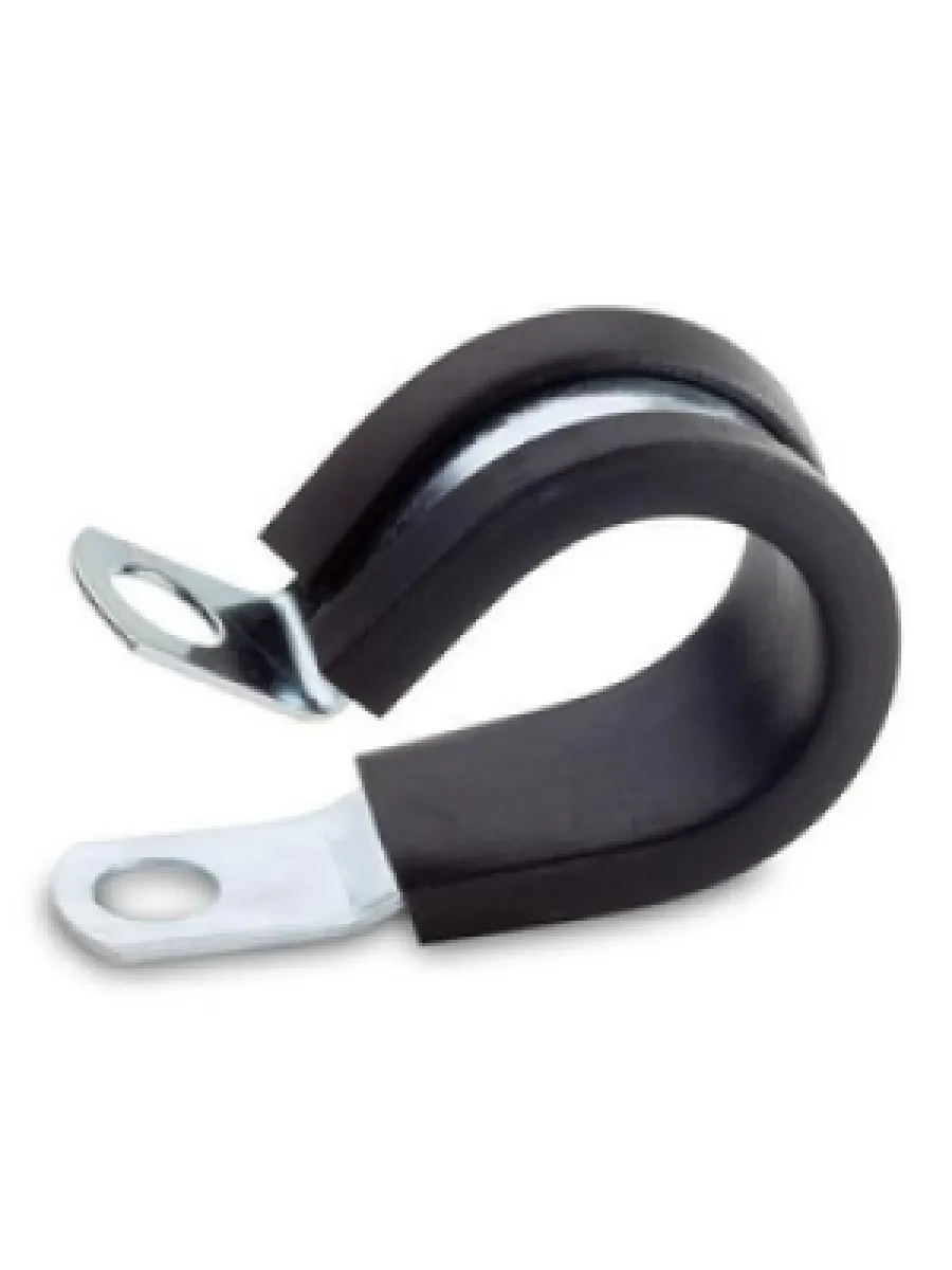 Скоба стальная оцинк. с резиновым уплотнителем СМР/ хомут Руббер 50/15