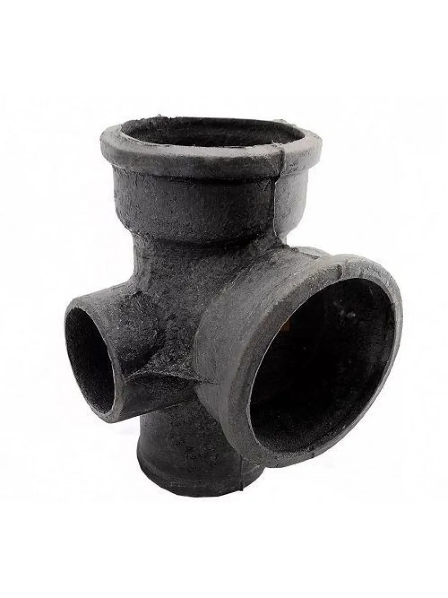 Крестовина чугунная двухпл 100х50х90º правая