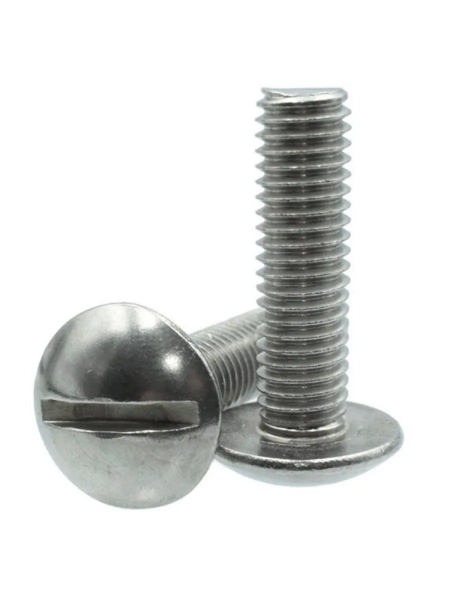 Винт с расширенной низкой полукр.гол., прямой шлиц ART 9056 А2 НЕРЖАВЕЙКА 6х20