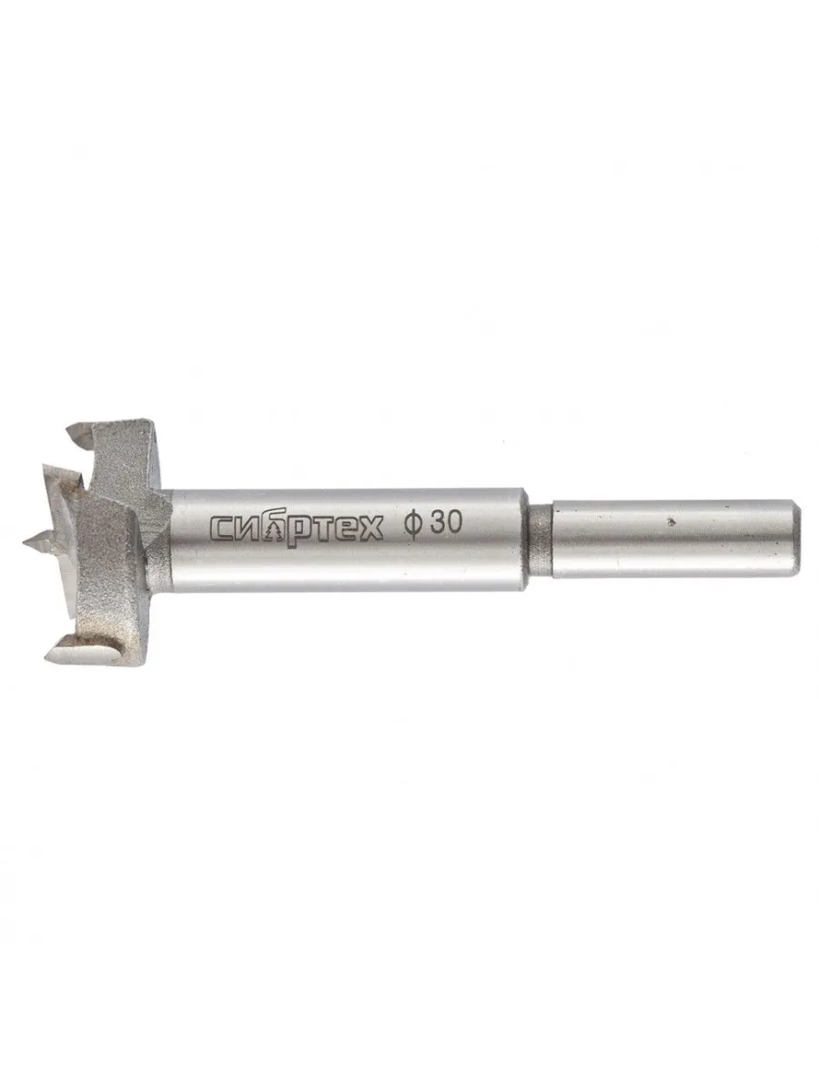 Сверло Форстнера по дереву 30мм, цилиндрический хвостик