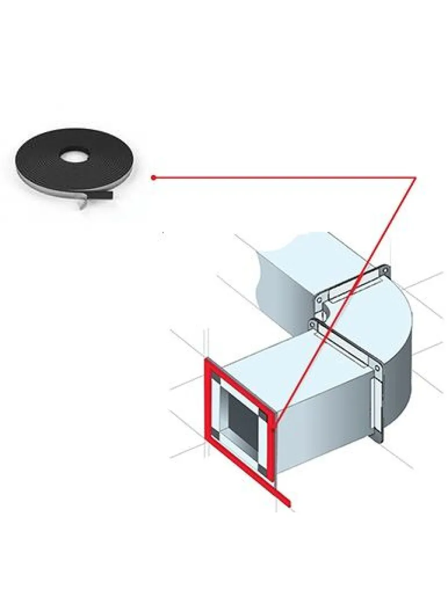 Лента межфланцевая уплотнительная 5х10 10м