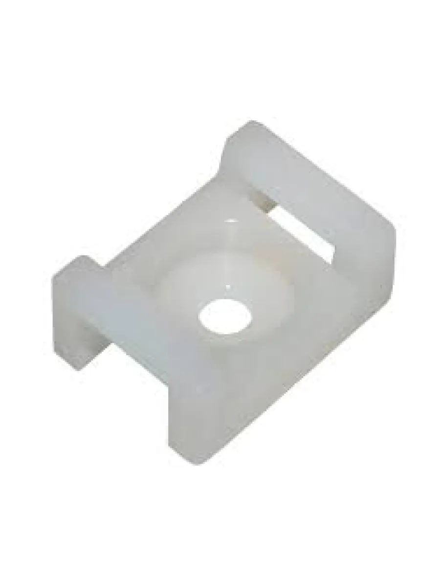Площадка монтажная под винт ПМО 15х10 белый (упак.100шт)