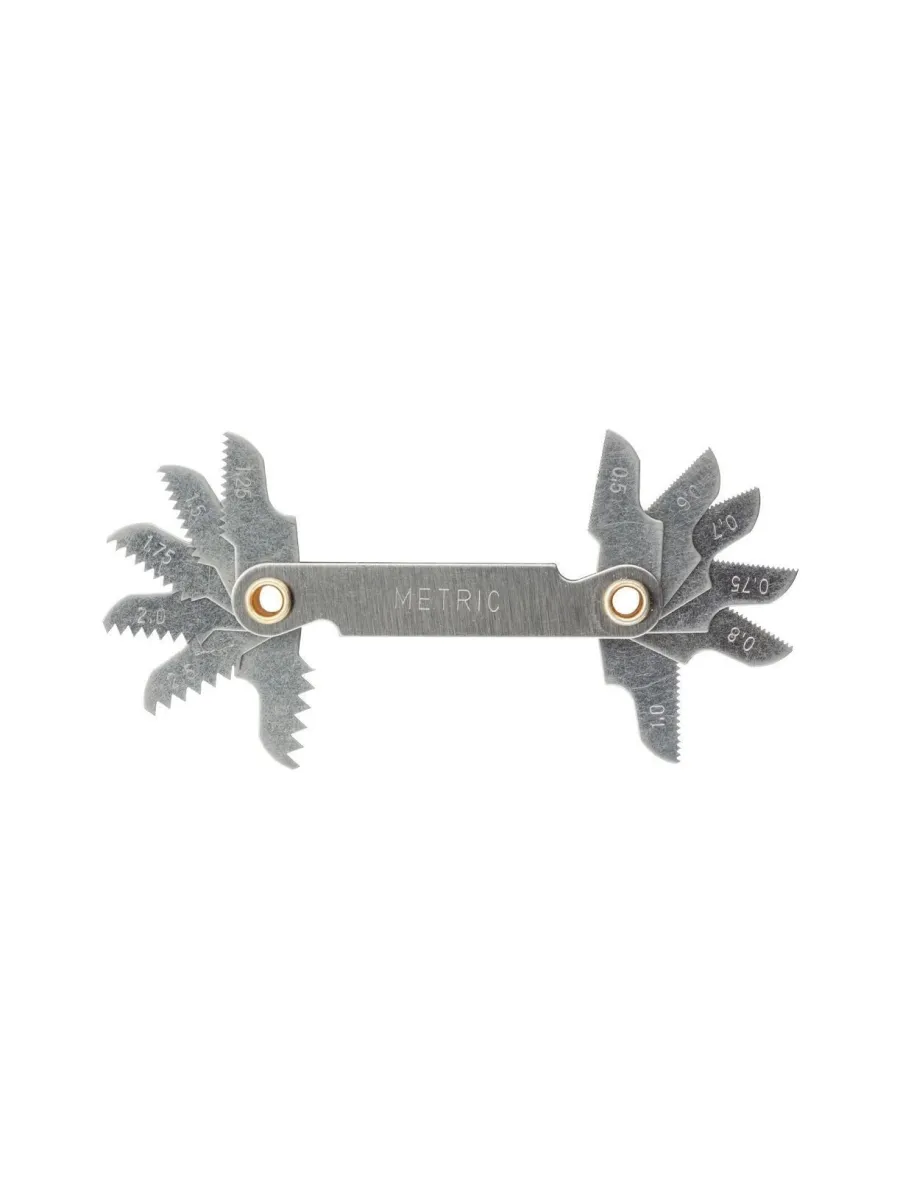 Резьбомер для опред. шага метрич. резьбы, 0,5-1,75мм и трубной резьбы с шагом 0,907 и 1,07мм STAYER