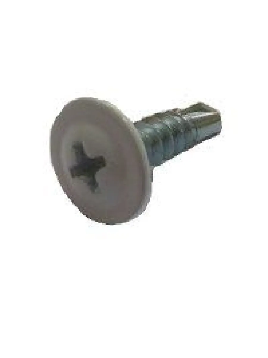 Саморезы с п/ш сверло 4,2х38 9003 белый сигнал