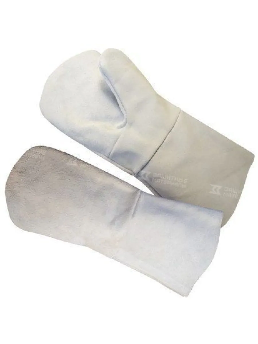 Краги сварщика спилковые двупалые "ЭКСТРА-2 35 см" "СТАНДАРТ" (Спилок КРС)