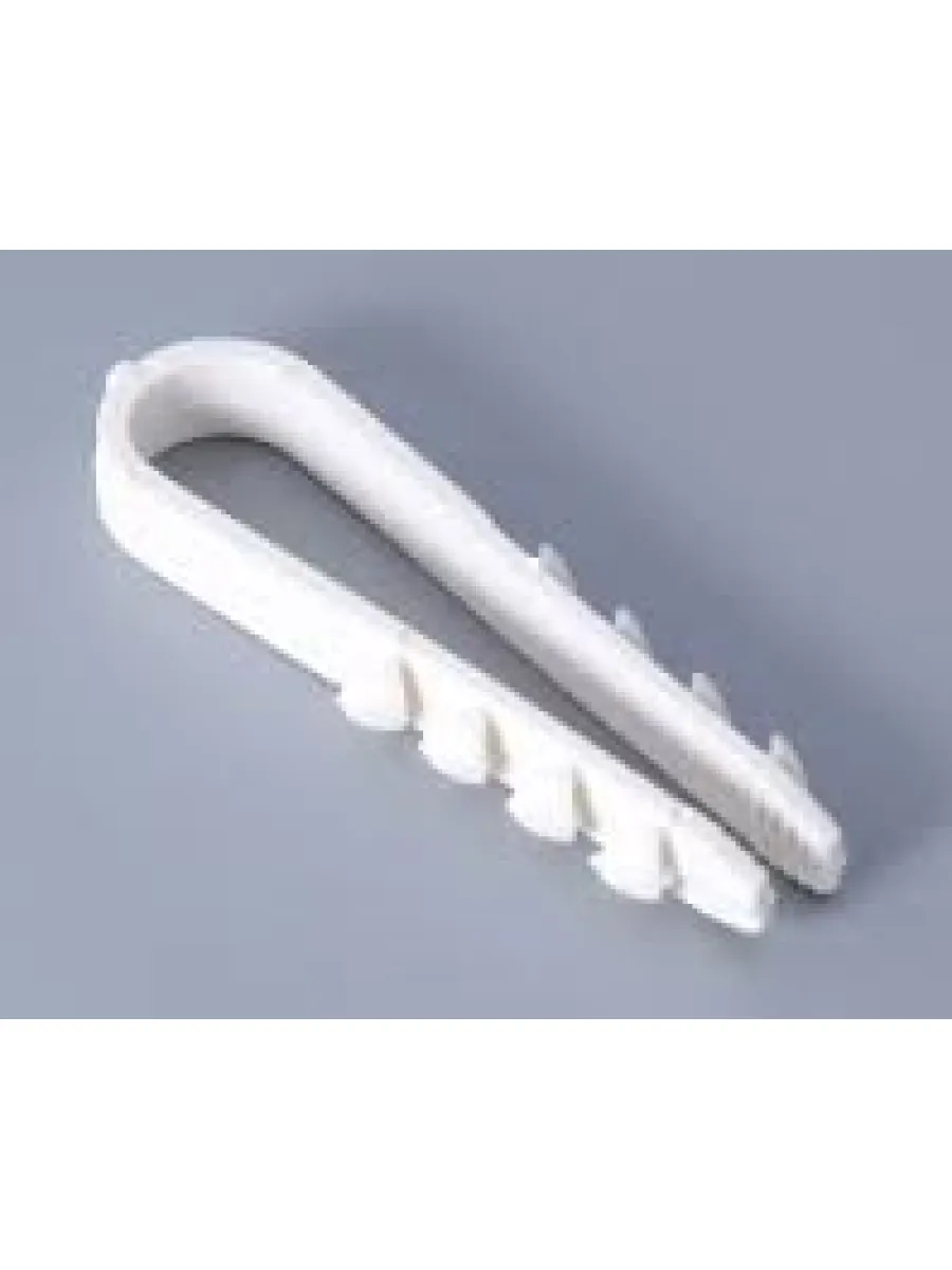 Дюбель-хомут (нейлон) ДХ 11-18 белый