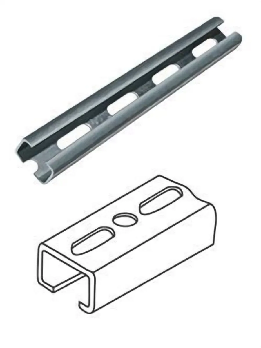 Траверса монтажная цинк 50х50х2,5мм (3 метра)