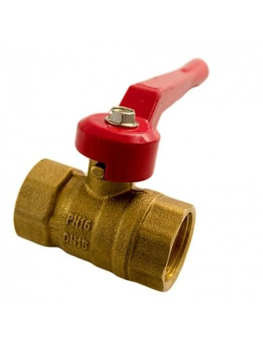 Кран шаровый лат муфт г/г рычаг 11б27п1 Ду 20