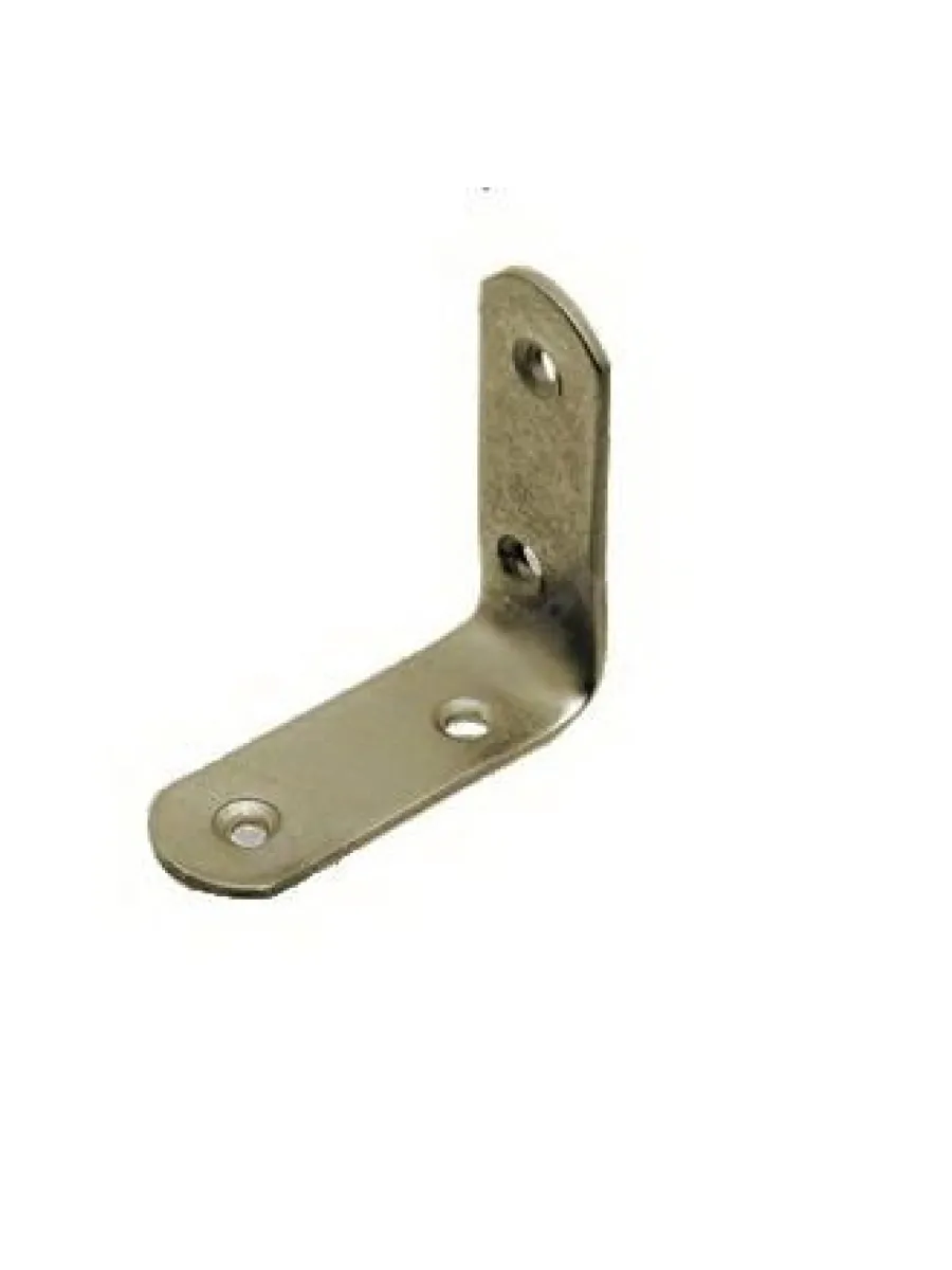 Уголок бытовой/кронштейн мебельный цинк/желт. 80х80 (круг. жел.)