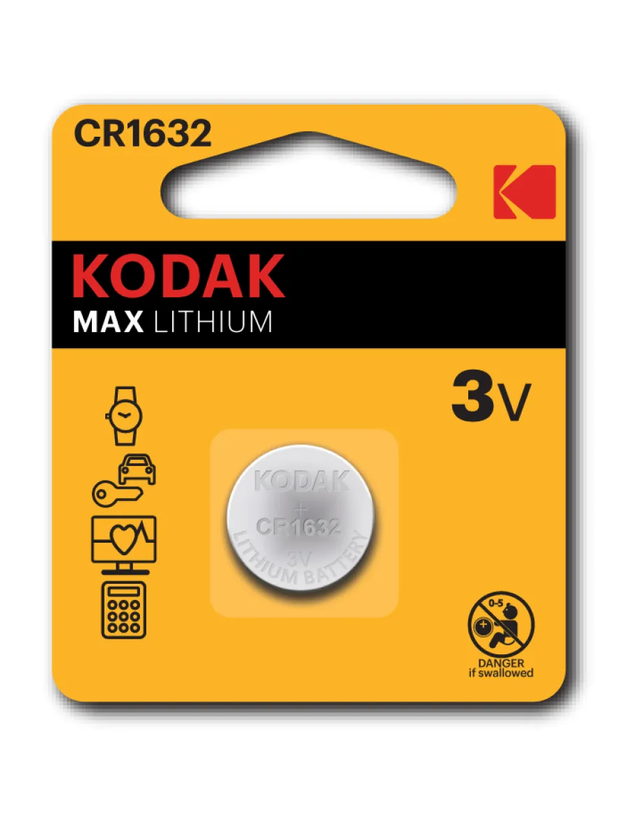 Элемент питания Kodak CR1632-1BL MAX Lithium