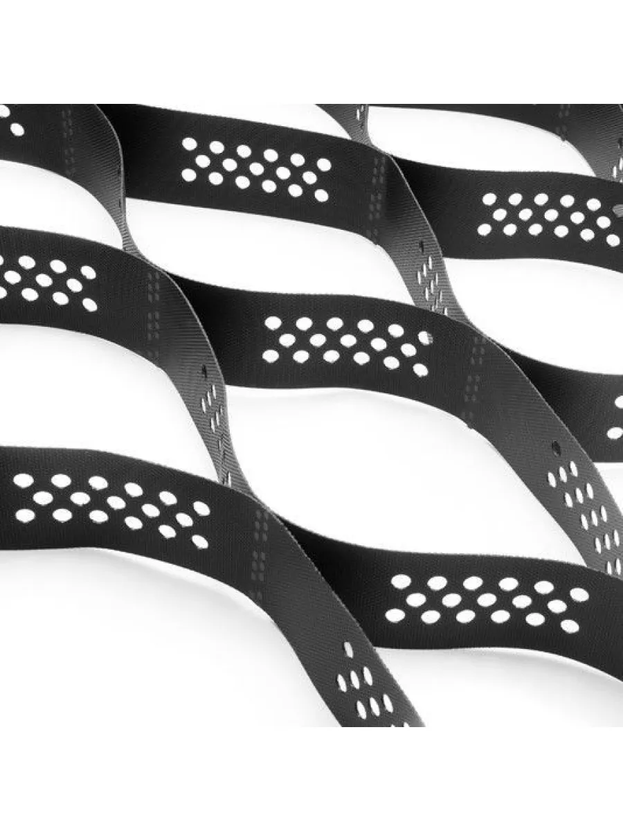 Георешетка пластиковая объемная перф.(210х210мм) высота 150мм, толщ.1,4мм, черная, 15,40м2