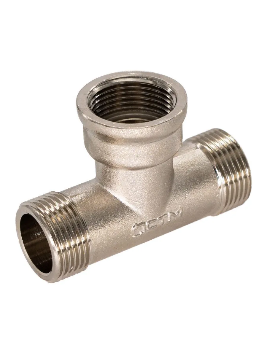 Тройник никелированный 25 ш/г/ш (1")