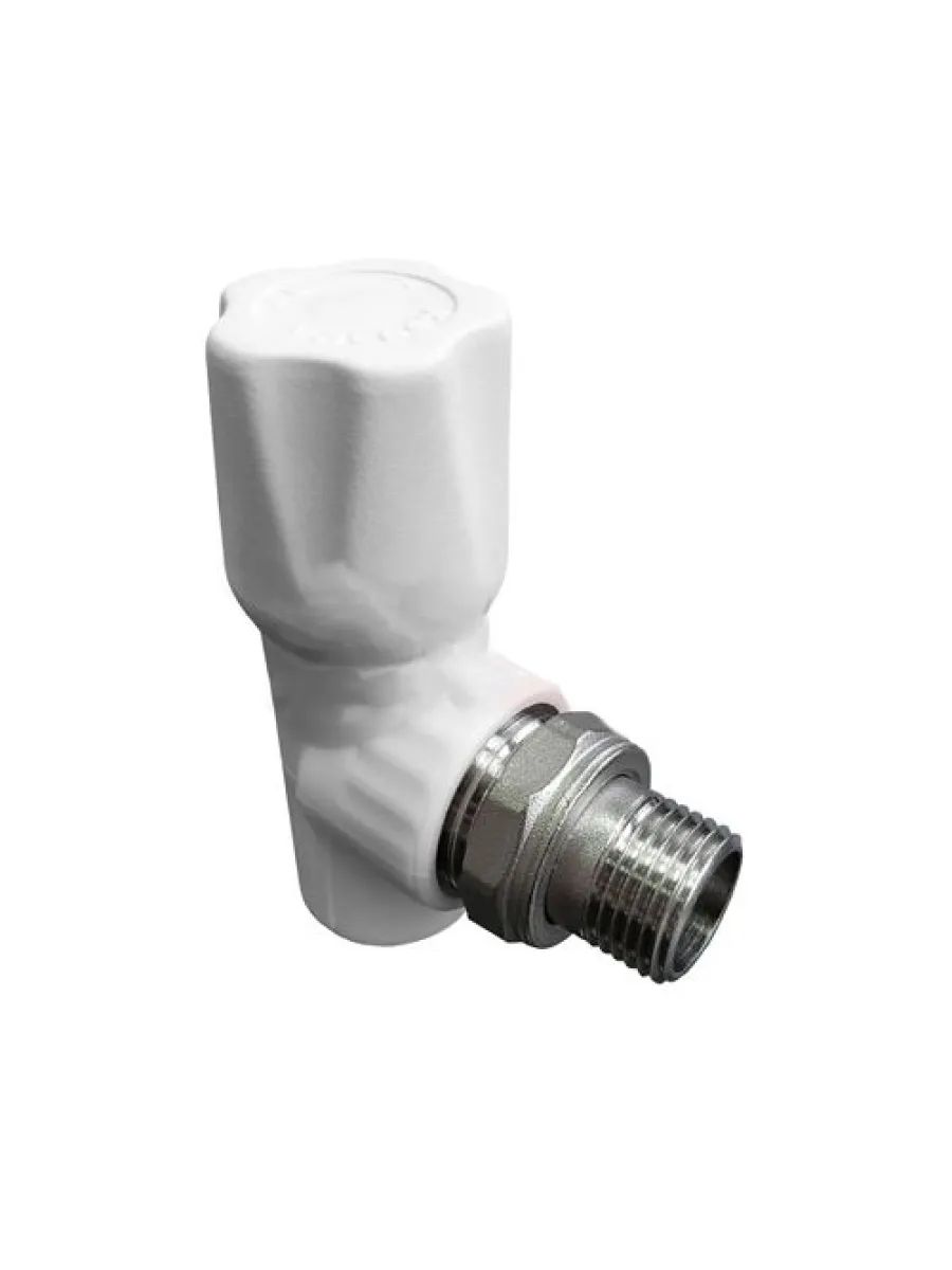 Вентиль ППР для радиатора 20х1/2", угловой Valfex