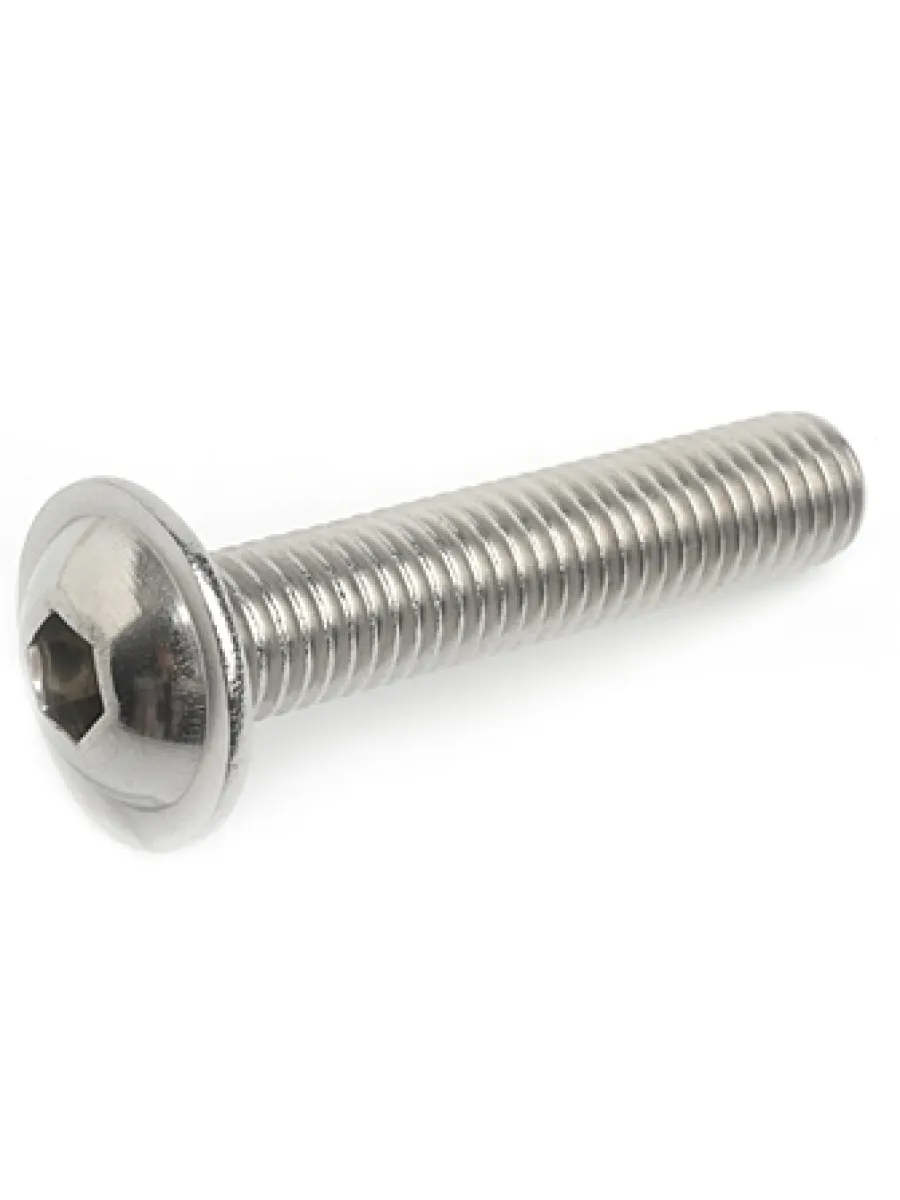 Винт А2 ART 9084 (ISO 7380-2) с полукругл.гол. с внутр.шестигр. с фланцем НЕРЖАВЕЙКА  3х16