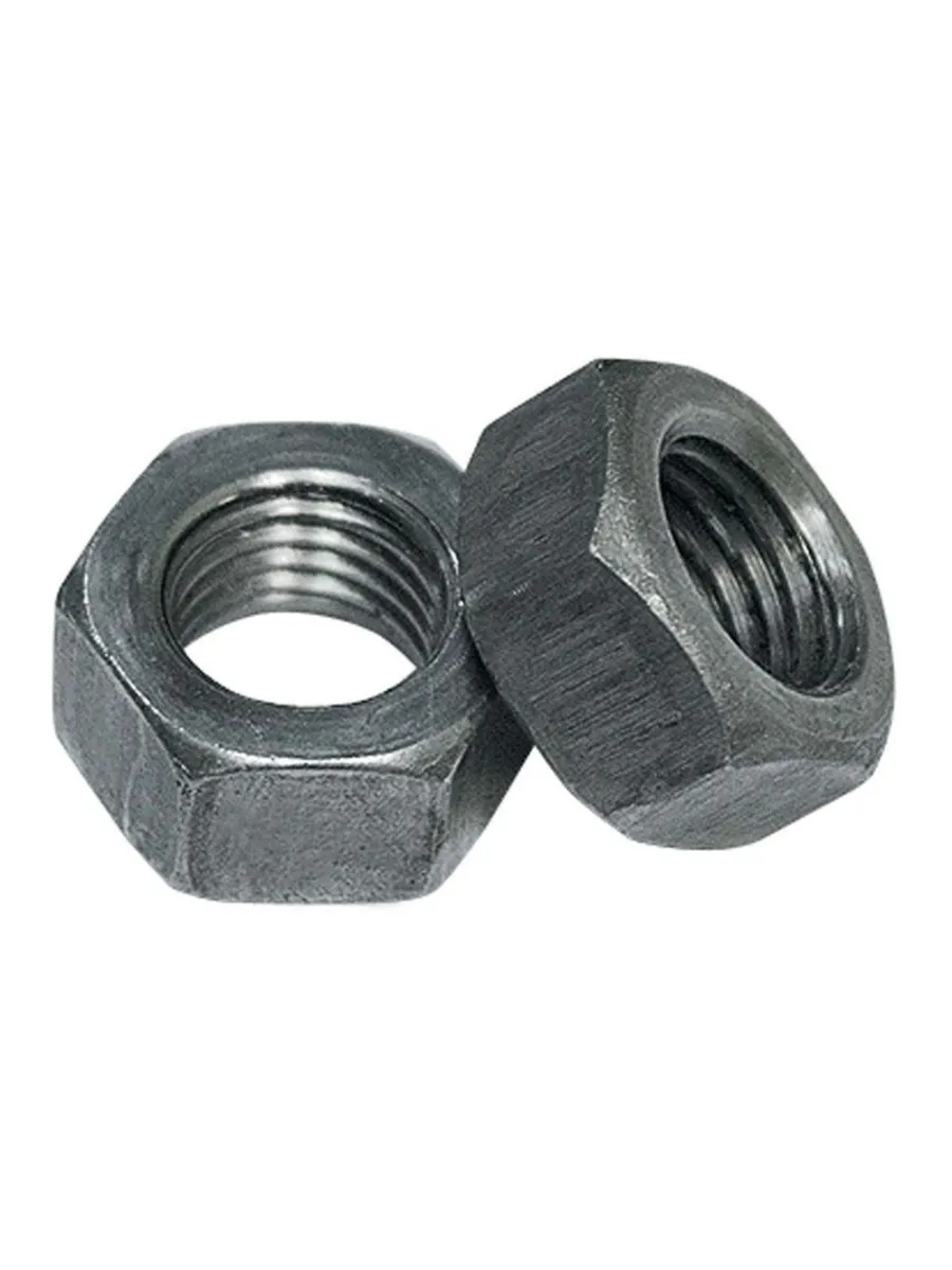 Гайка низкая шестигранная ГОСТ 5916-70/DIN 936 М 6 без покрытия