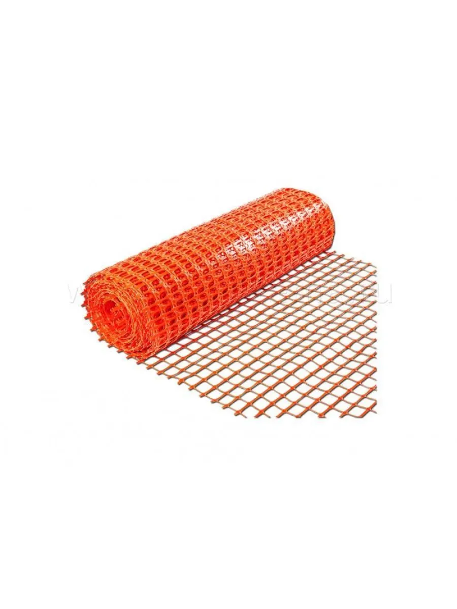 Аварийное ограждение арт. А-95 ячейка 45х95мм,1х50м, оранжевый полипропилен