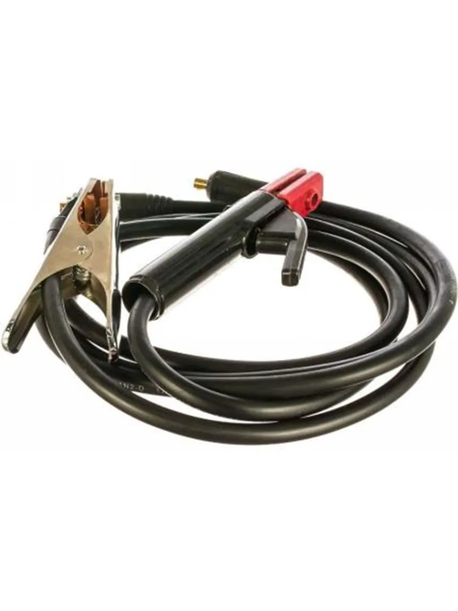 Комплект сварочных проводов 5м с клеммой и электрододержателем 300А LASTING TOOLS