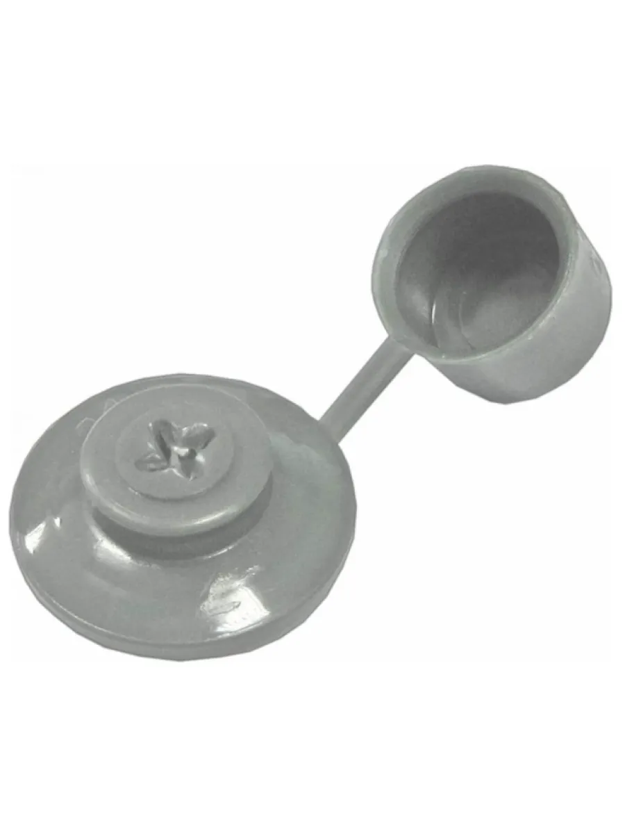 Шайбы кровельные с колпачком (цвет серый) (упаковка 250шт.)