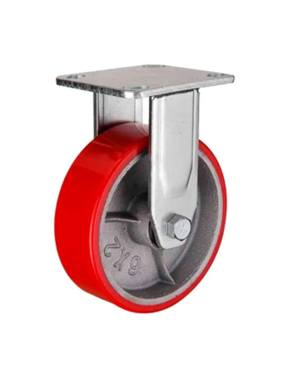 FCp (54) Колесная опора 125мм, большегрузная, неповоротная (полиуретан)  (грузопод.280кг) FORCE LIFTING