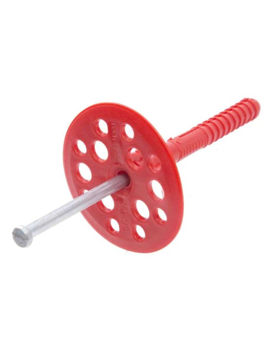 Дюбель для изоляции металлический гвоздь с термоголовкой 10х260