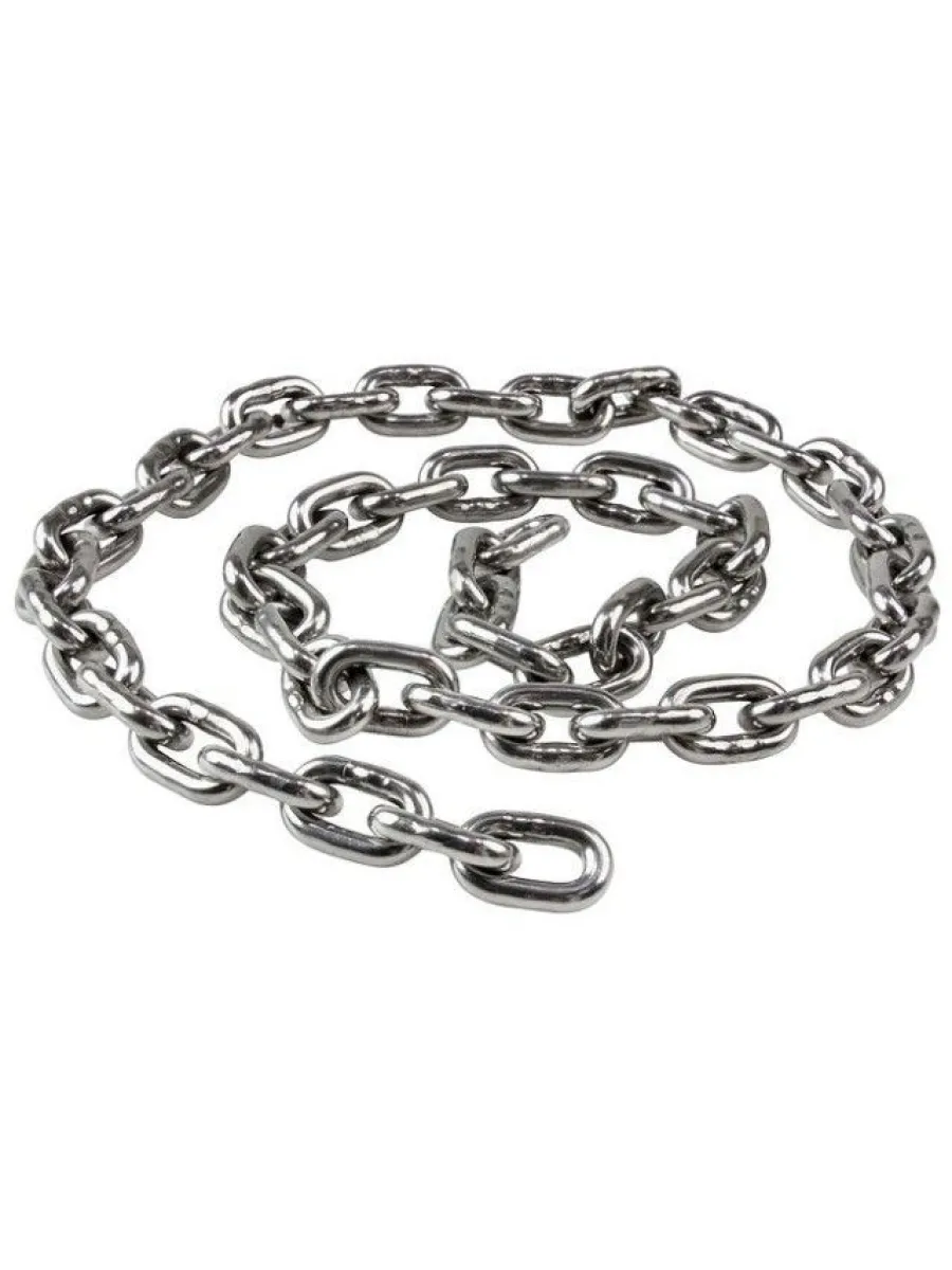 Цепь DIN 766 с коротким звеном А2 нержавейка  4х16 мм (бухта 50 м)