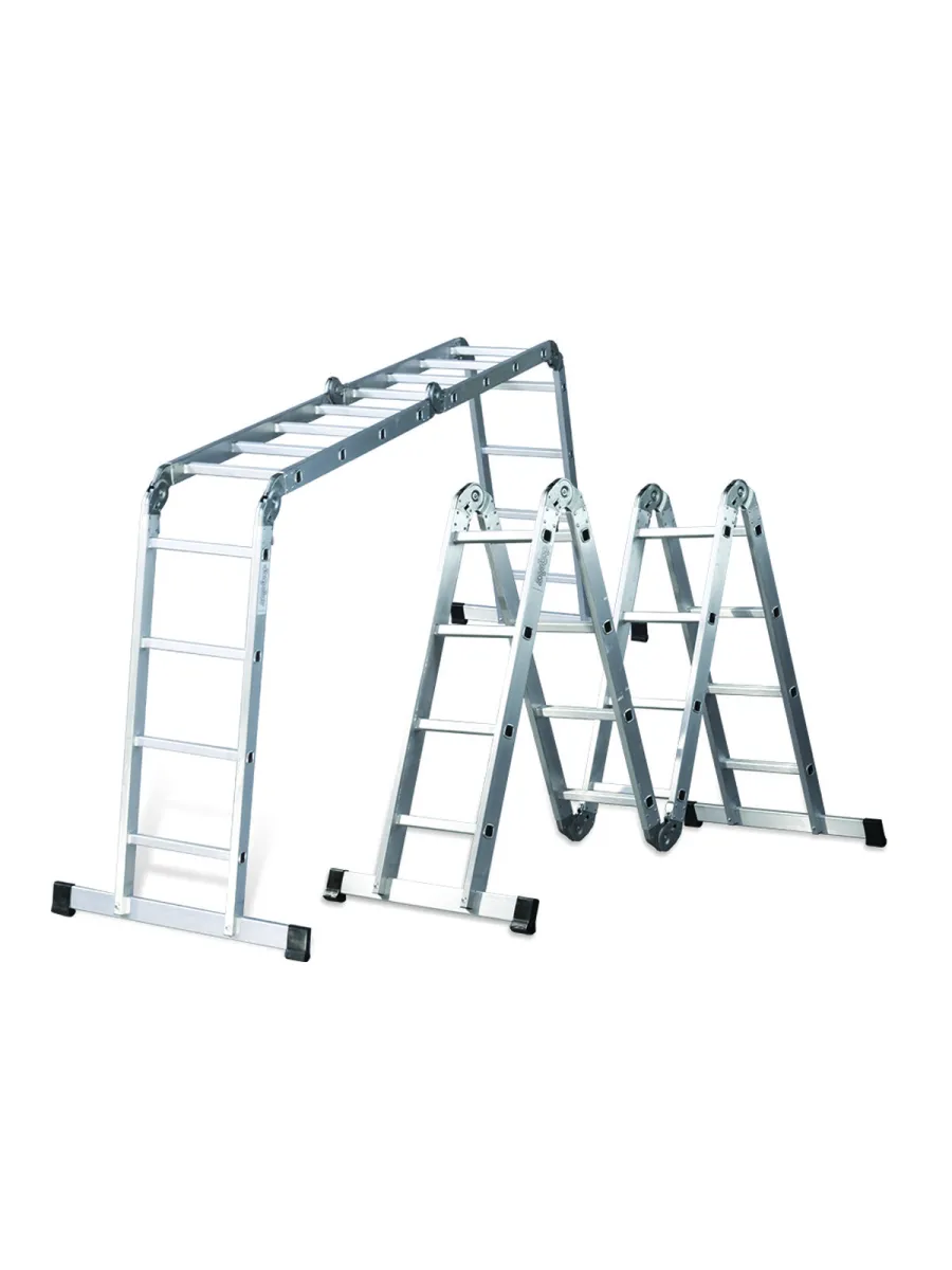 Лестница-трансформер 4х5 ступеней 150,5/274,5/574,5 см, алюминиевая