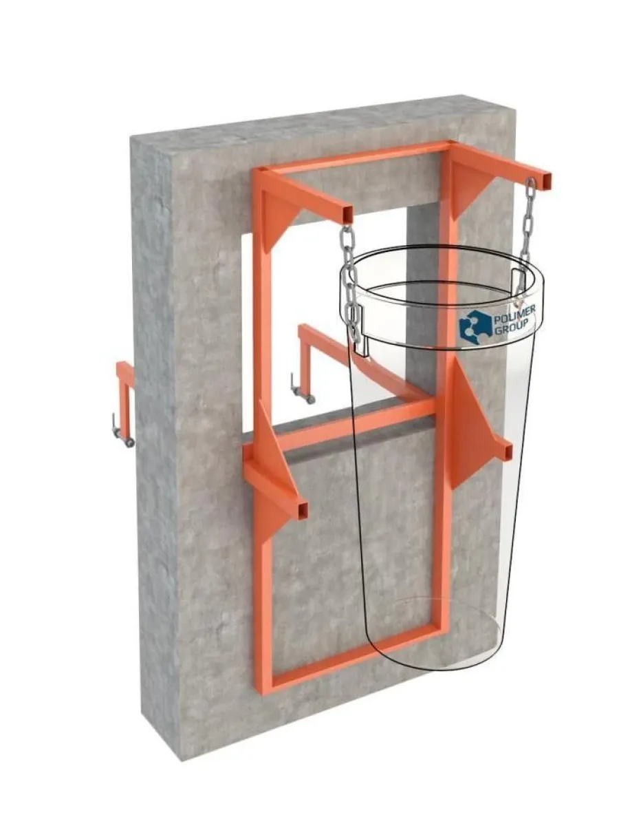 Кронштейн стеновой (оконный) для мусоросброса