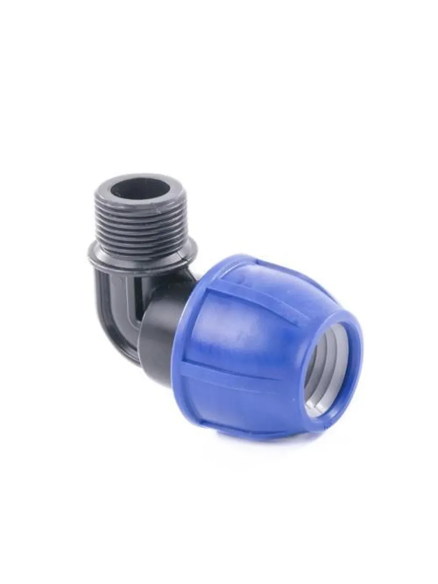 Отвод компрессионный, наружная резьба d 25х1" PN16