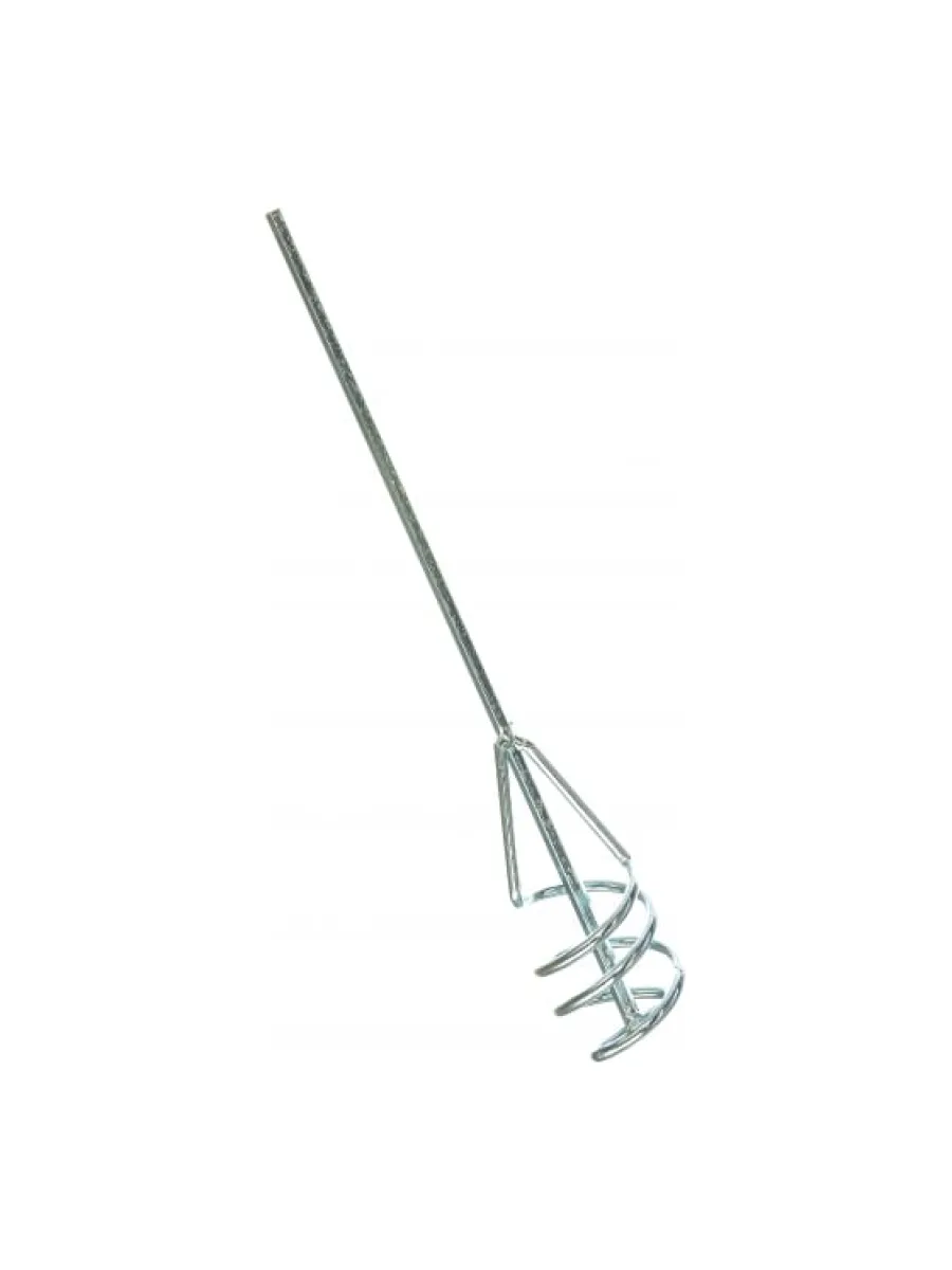 Миксер шестигранный хвостовик 100х450мм для песчано-гравийных смесей, оцинк