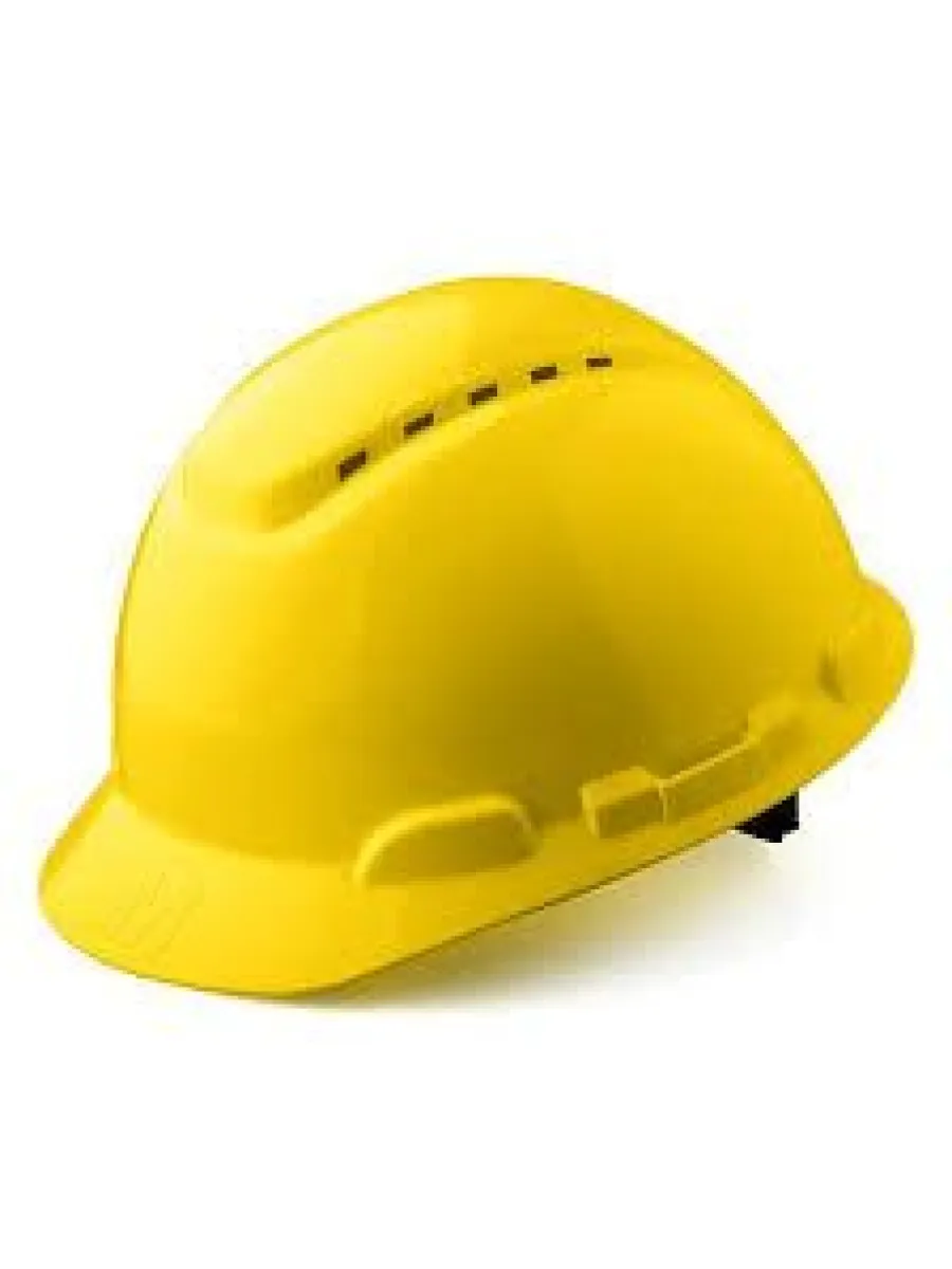 Каска защитная желтая, храповик (ч/з)