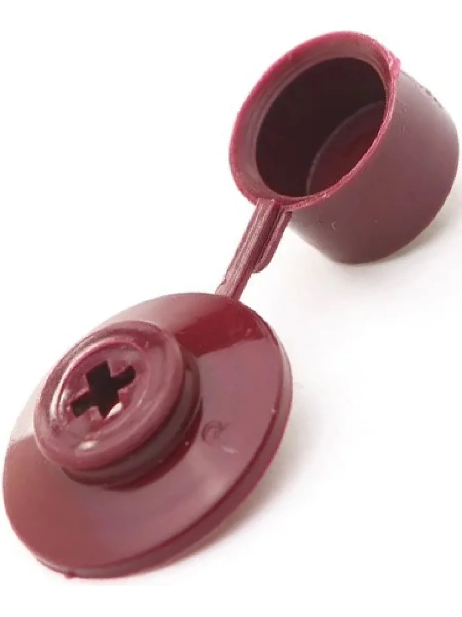 Шайбы кровельные с колпачком (цвет бордо) (упаковка 250шт.)