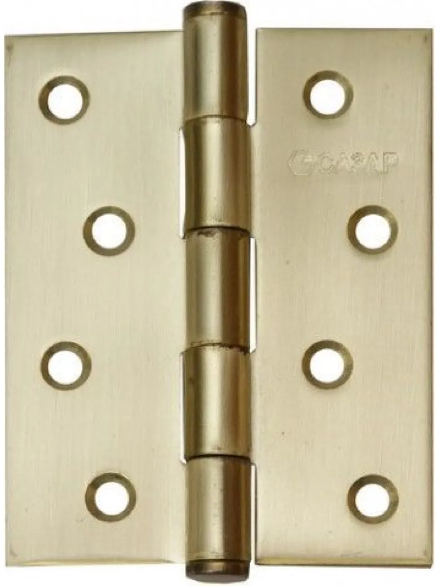 Петля универс. 4"х3"х2,5мм (100х75мм) матовая латунная/золото САЗАР 