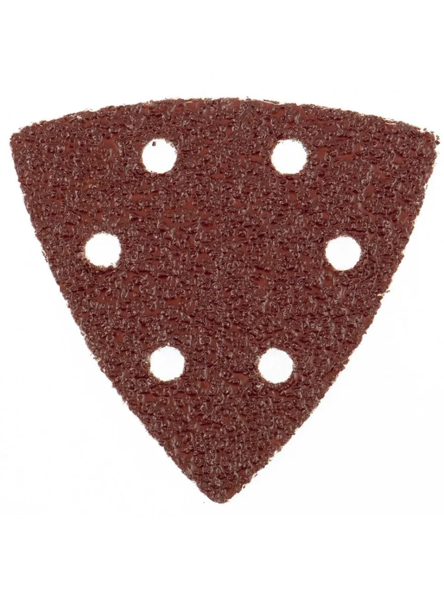 Треугольник абразивный на ворсовой основе под липучку Р 40, 93мм (упак.5шт)