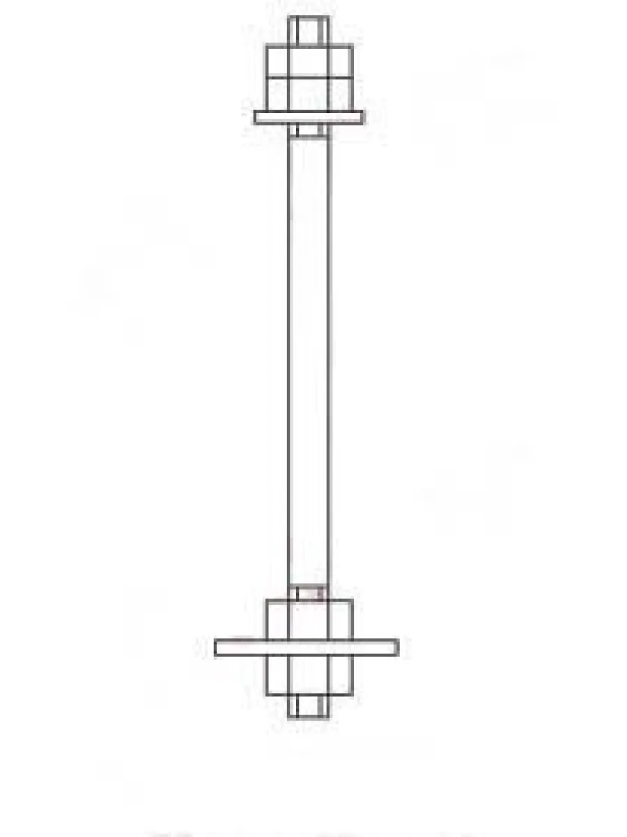 Болт фундаментный М16х 200 ГОСТ 24379.1-2012 тип 2.1 Ст3пс2 (без маркировки)